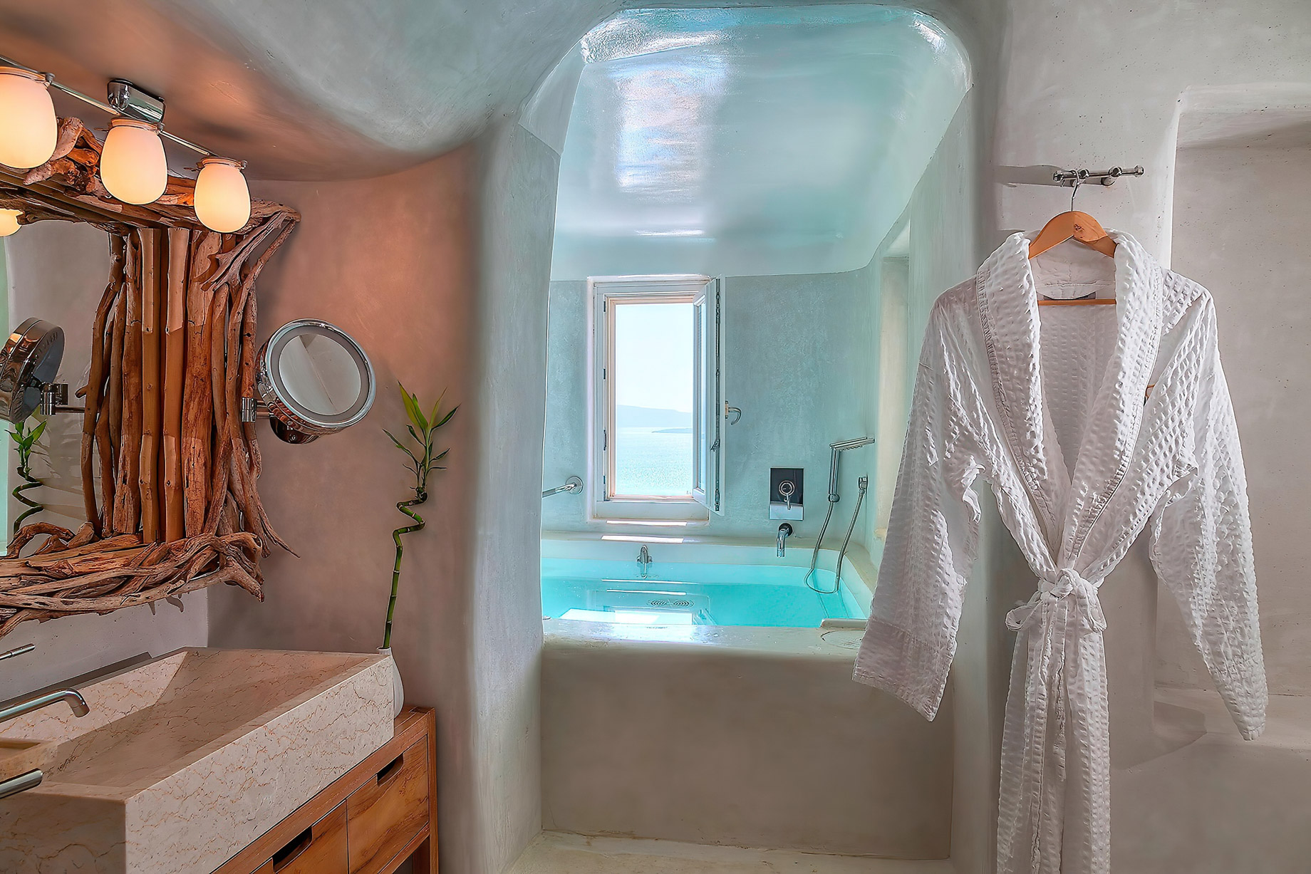 Stunning Sea & Pool View Suite in Santorini | Private Outdoor Kitchen